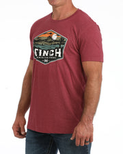 Cinch Men's Burgundy T-Shirt MTT1690736.