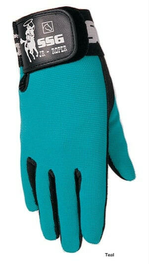 SSG PRO ROPER GLOVE TEAL LEFT HANDED 1250 | Corral Western Wear