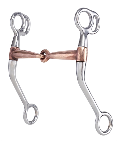 AHE Copper Snaffle Shanked Bit.