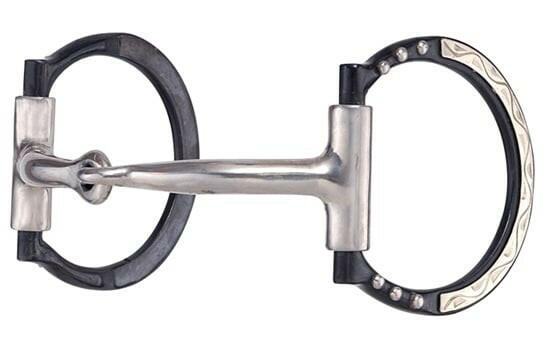 Black Dee Snaffle With Dots.