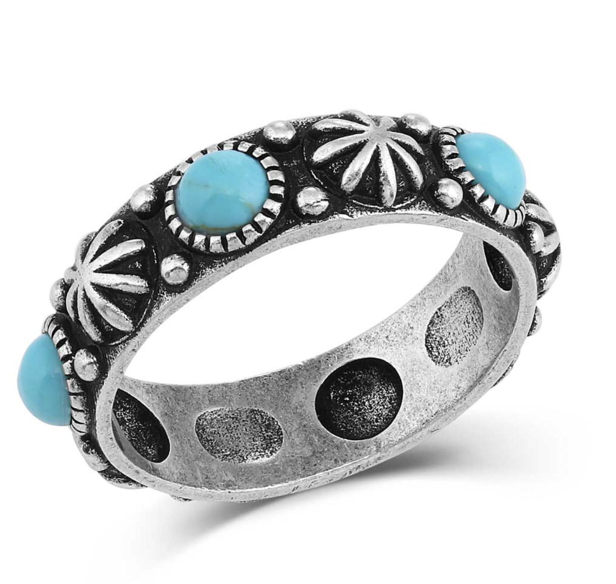 Montana SS Starlight Starbrite Stone Turquoise Ring.