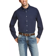 Ariat Men's Navy Button Up Shirt.