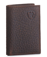 Ariat Men's Shield Logo Tri-Fold Wallet.