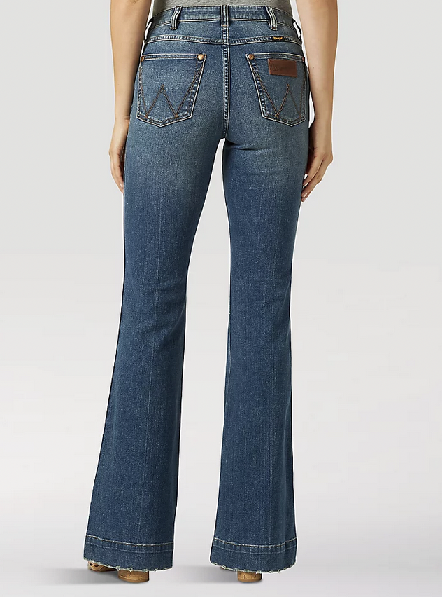 Wrangler Ladies Retro High Rise Trouser.