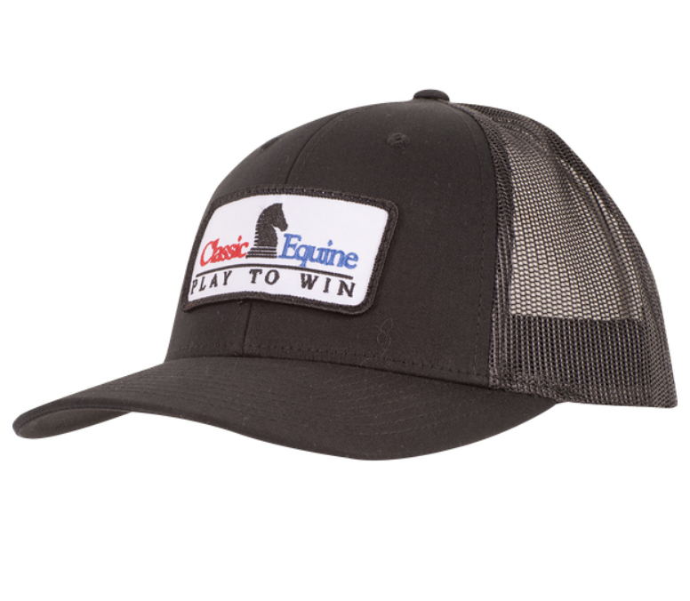 Classic Equine Black Patch Cap.