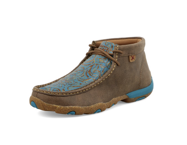 Twisted X Ladies Bomb & Turq Driving Moc WDM0148.