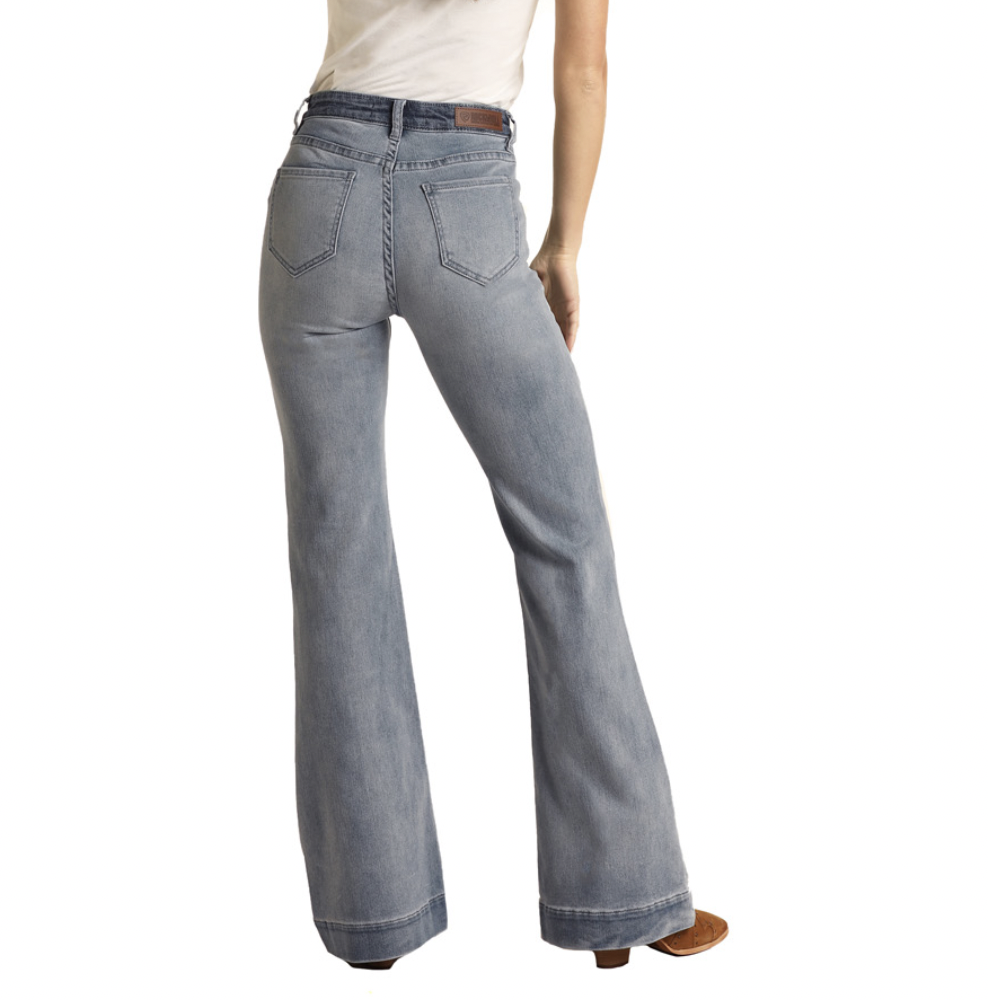 Rock & Roll Women's Lightwash Trouser Jeans.
