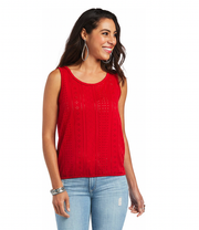 Ariat Ladies Bright Red Tank Top.