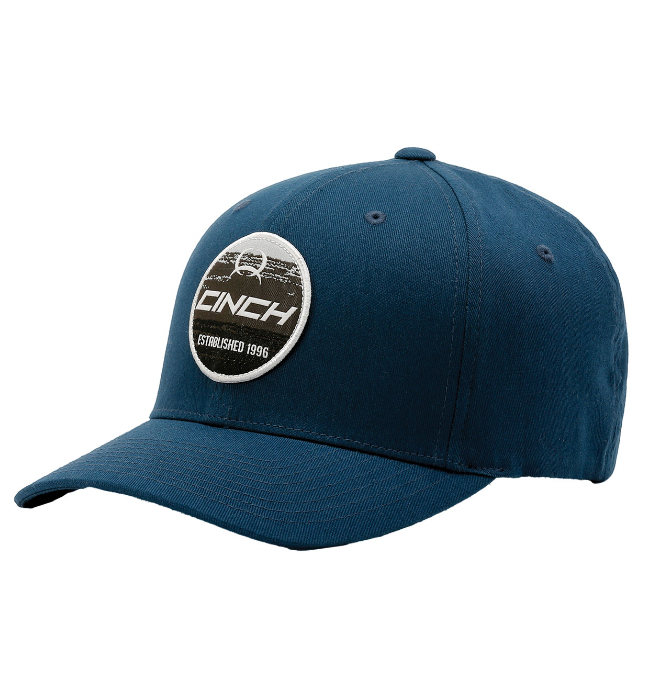 Cinch Men's Blue Flexfit Cap.