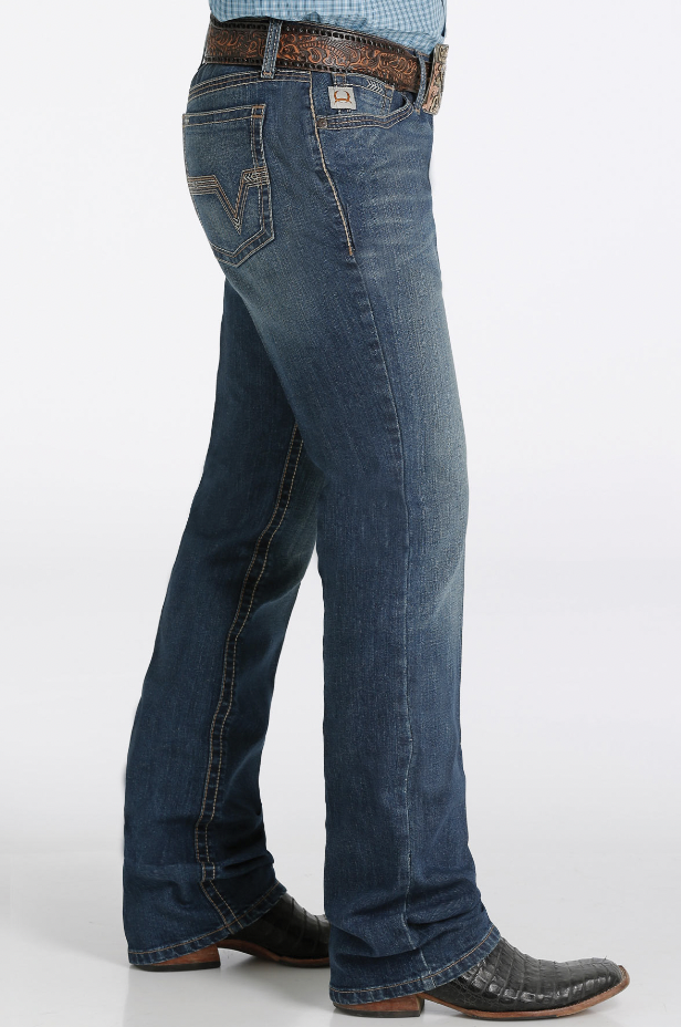 Cinch Ian Dark Stone Wash Jeans.