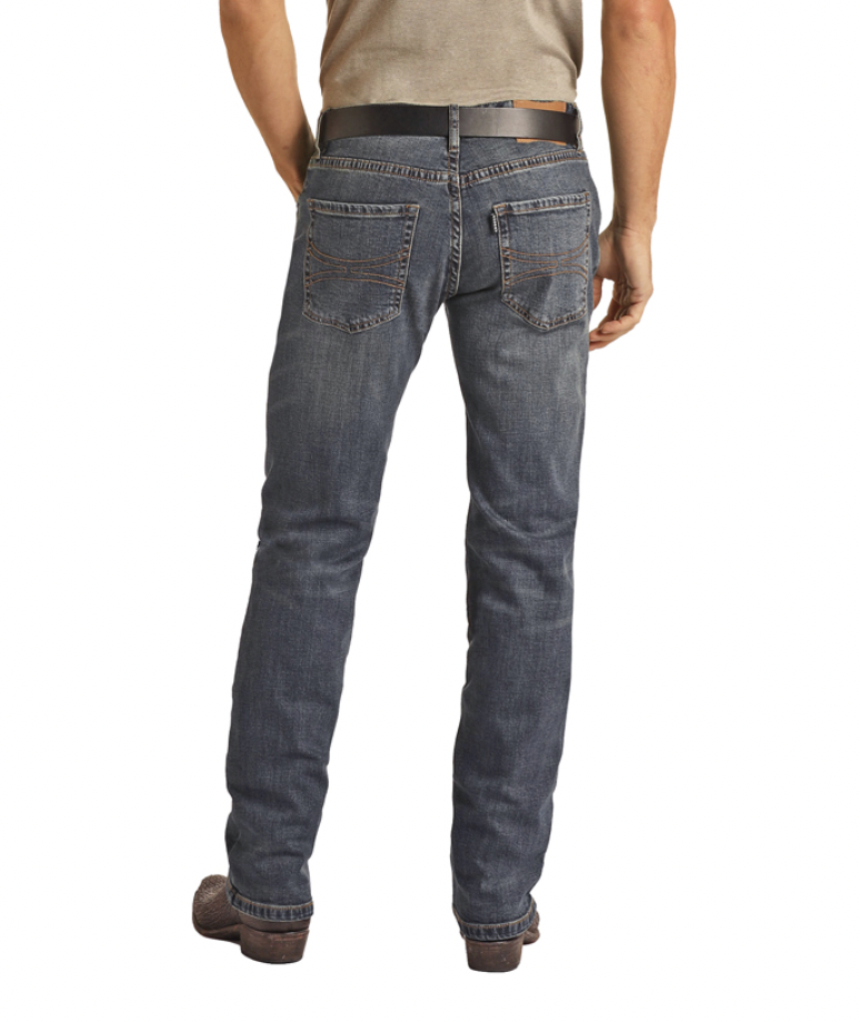 Rock & Roll Hooey Men's Revolver Slim Fit Jeans.