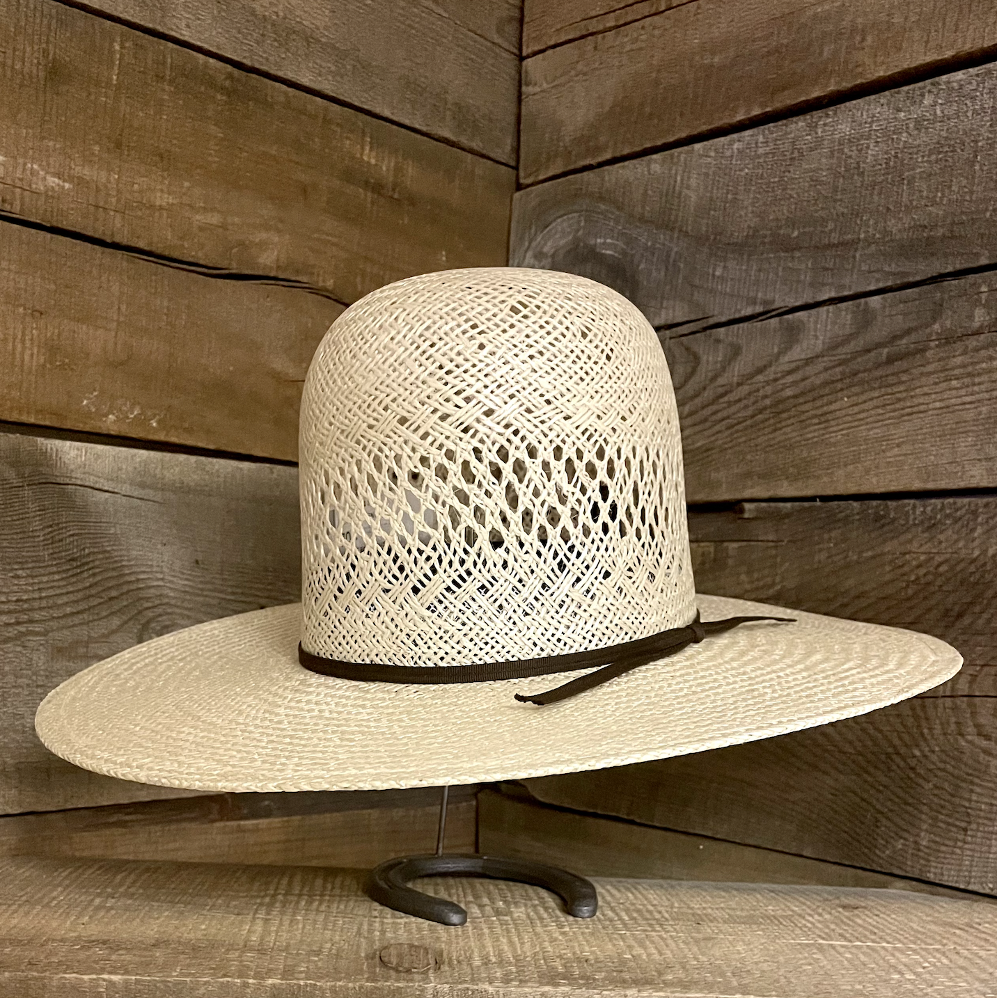 Rodeo King Jute Open Straw Hat.