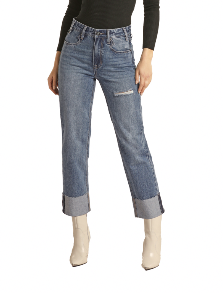 Rock & Roll Cowgirl Cropped Jean.
