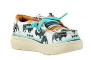 Ariat Toddler Girl's Buffalo Print Hilo Shoes.