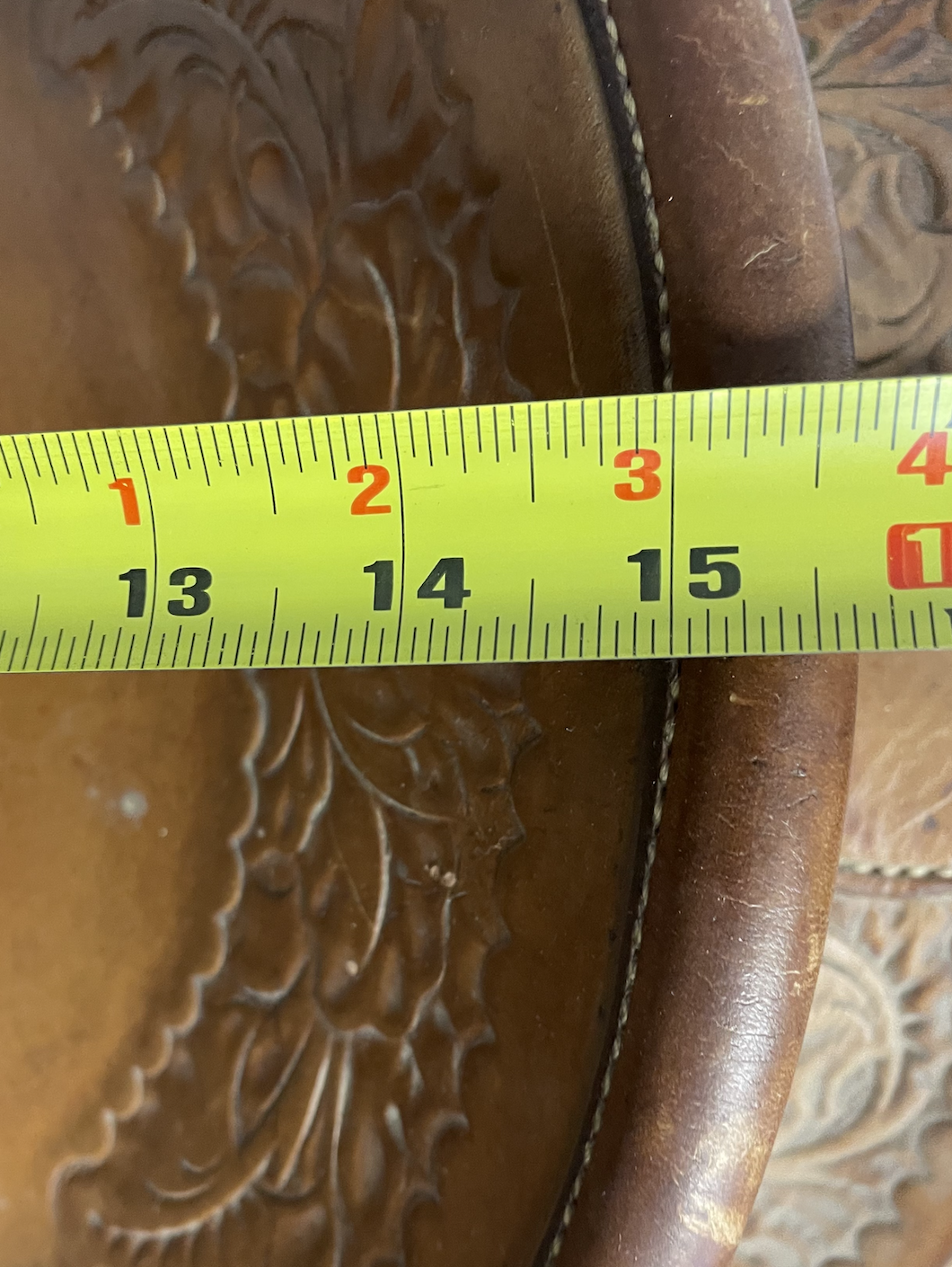 Used No Brand 15" Tooled Saddle.