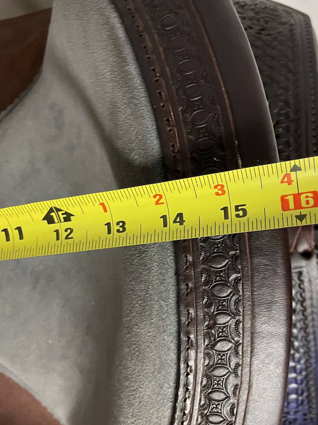 Circle Y Sarah Rose 14" Barrel Saddle.