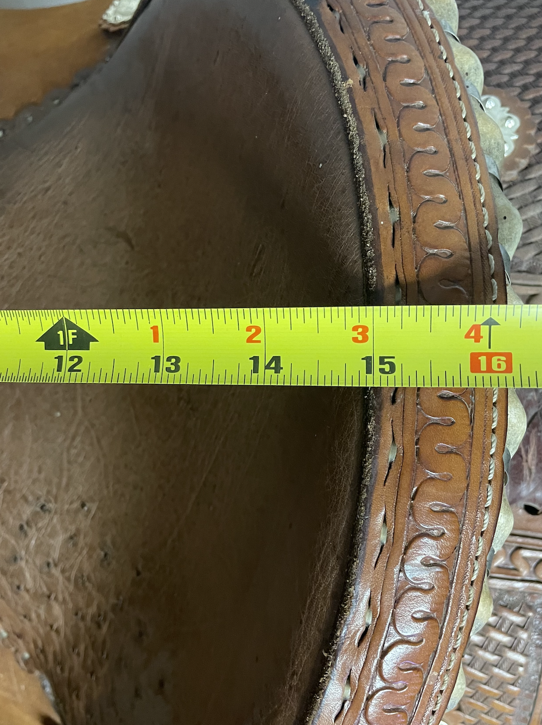 Used Johnny Scott Ostrich Seat Roper.