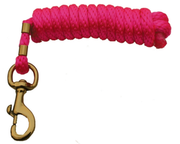 AHE Multicolor Poly Lead Rope Brass Bolt Snap.