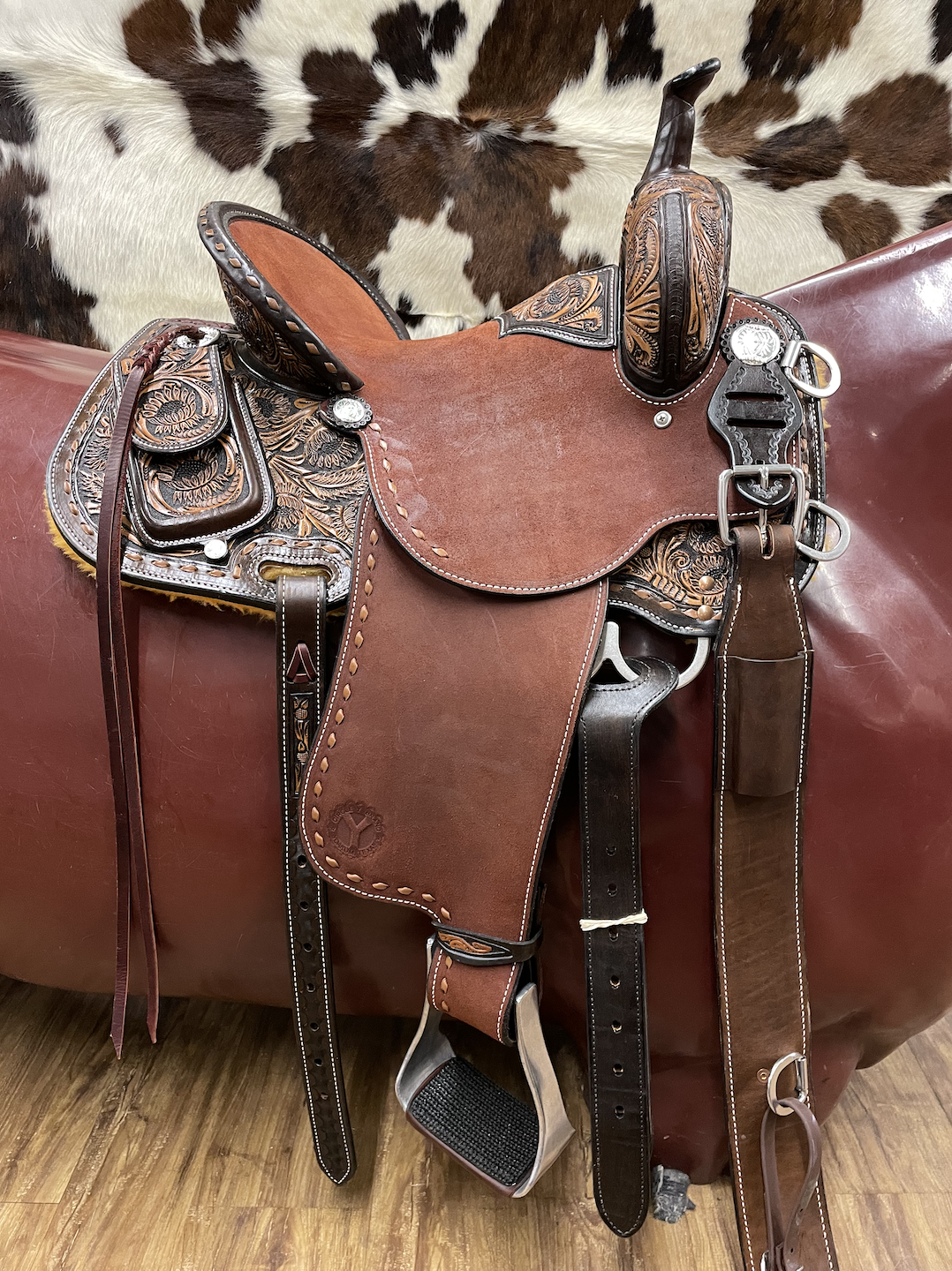 Circle Y Team Camarillo 14" Show Stopper Barrel Saddle.