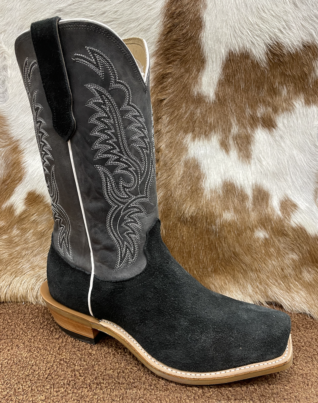 Fenoglio Men's Black Roughout Boot.