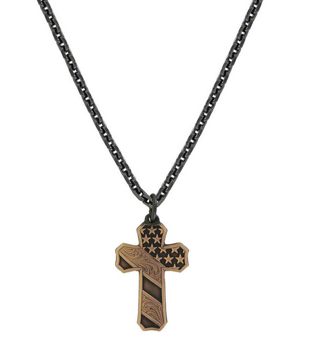 Montana Silversmiths Faded Glory Cross Necklace.