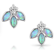 Montana Silversmiths Untamed Opal Earrings.