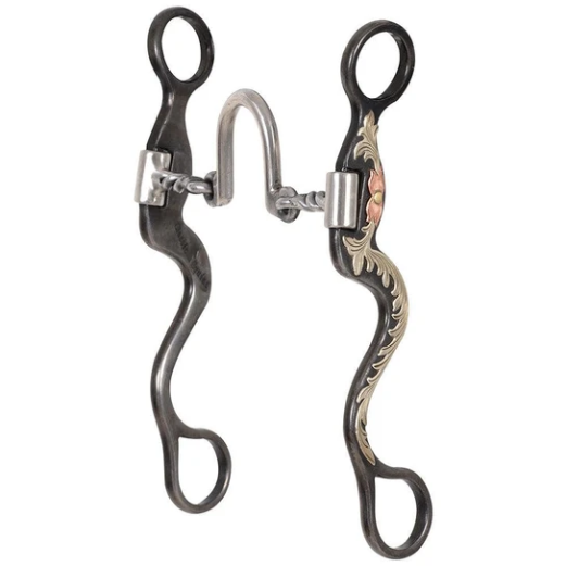 8” Cavalry Cheek Ported Twisted Wire Bit.
