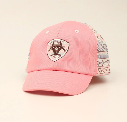 Pink Aztec Infant Cap.