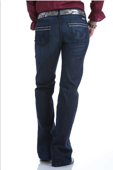 Cinch Women's Jayley Dark Wash Trouser C4.