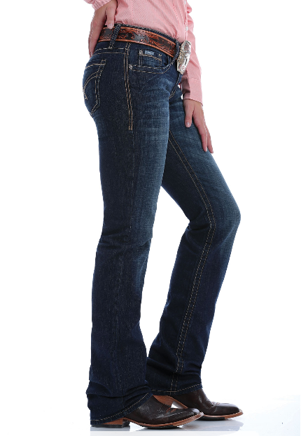Cinch Ladies Dark Wash Ada Relaxed Fit Jean.