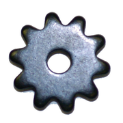 Small Black Satin Rowel.