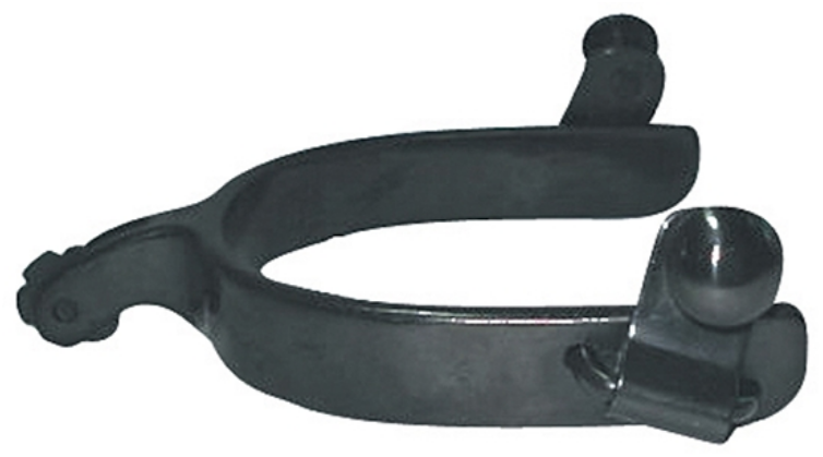 Men's Black Steel Plain Spur.