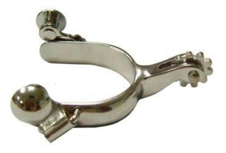 Plain Silver Toddler Spurs.