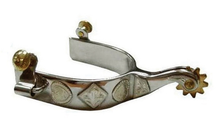 American Heritage Equine Men's Silver Roping Spurs 258-820 | Corral ...