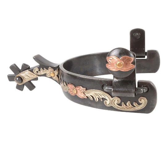 Men's Tri-Color 6pt Rowel Spur.