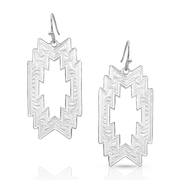 Montana Silversmiths Thunderstorm Geometric Earrings.