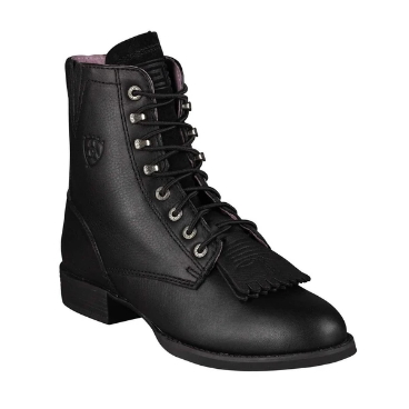 Ariat Ladies Black Heritage Lacer.
