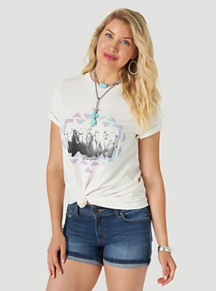 Wrangler Ladies Retro Horse Tee.