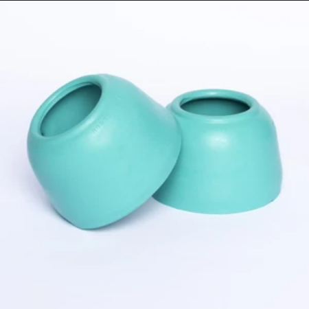 Horse Craft Turquoise Rubber Pull on Bell Boots.