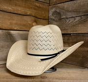 American 6200 4 1/4" Minnick Shaped Straw Hat.