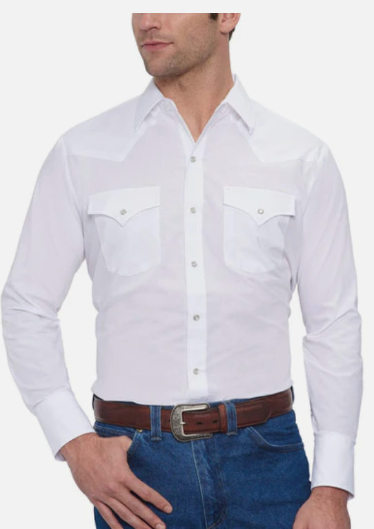 Ely Cattleman Men's Solid Snap Shirt.