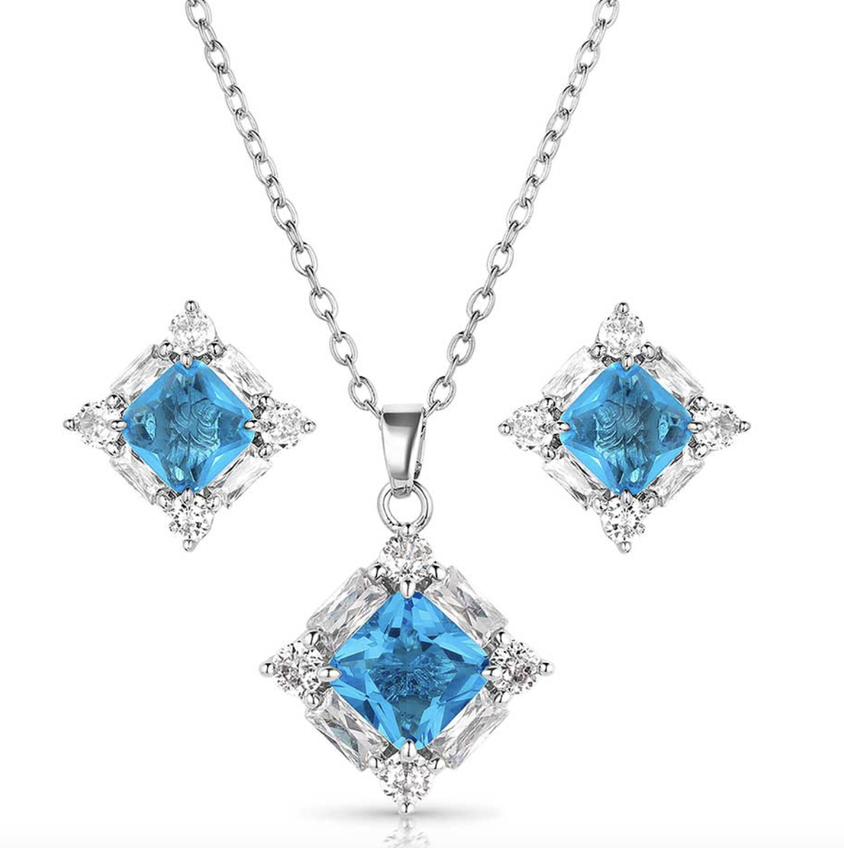 Montana Silversmiths Elevated Luxury Crystal Jewelry Set.