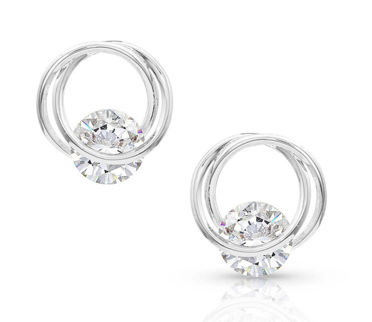 Montana Silversmiths Twisting Hold Post Earrings.