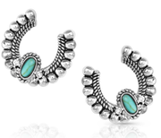 Montana Silversmiths Lucky Roads Earrings.