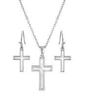 Montana Silversmiths Unwavering Devotion Cross Jewelry Set.