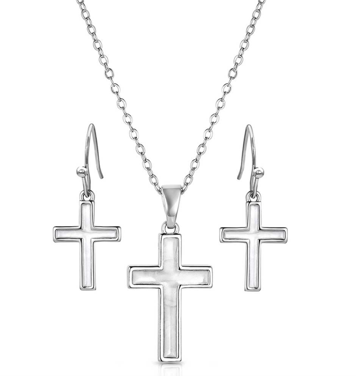 Montana Silversmiths Unwavering Devotion Cross Jewelry Set.
