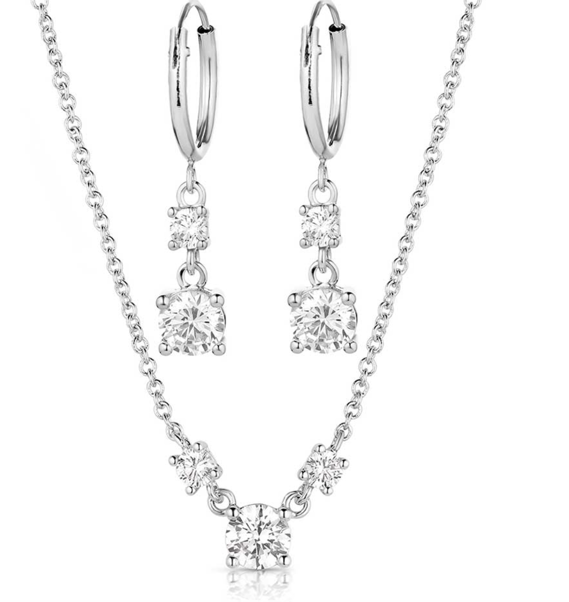 Montana Silversmiths Crystal Addition Jewelry Set.