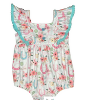 Shea Baby Floral Horseshoe Romper.