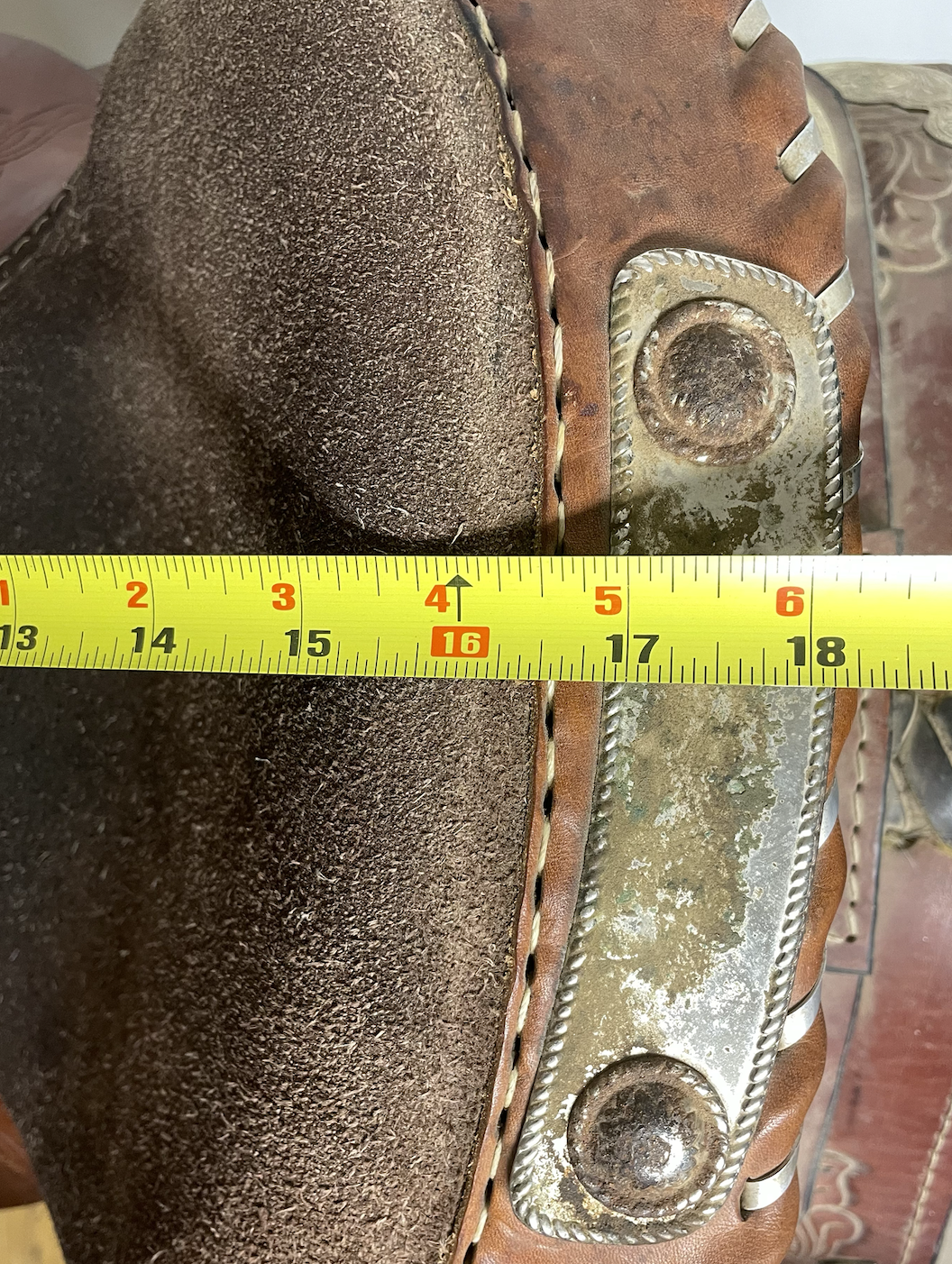 Used No Brand 16" Show Saddle.