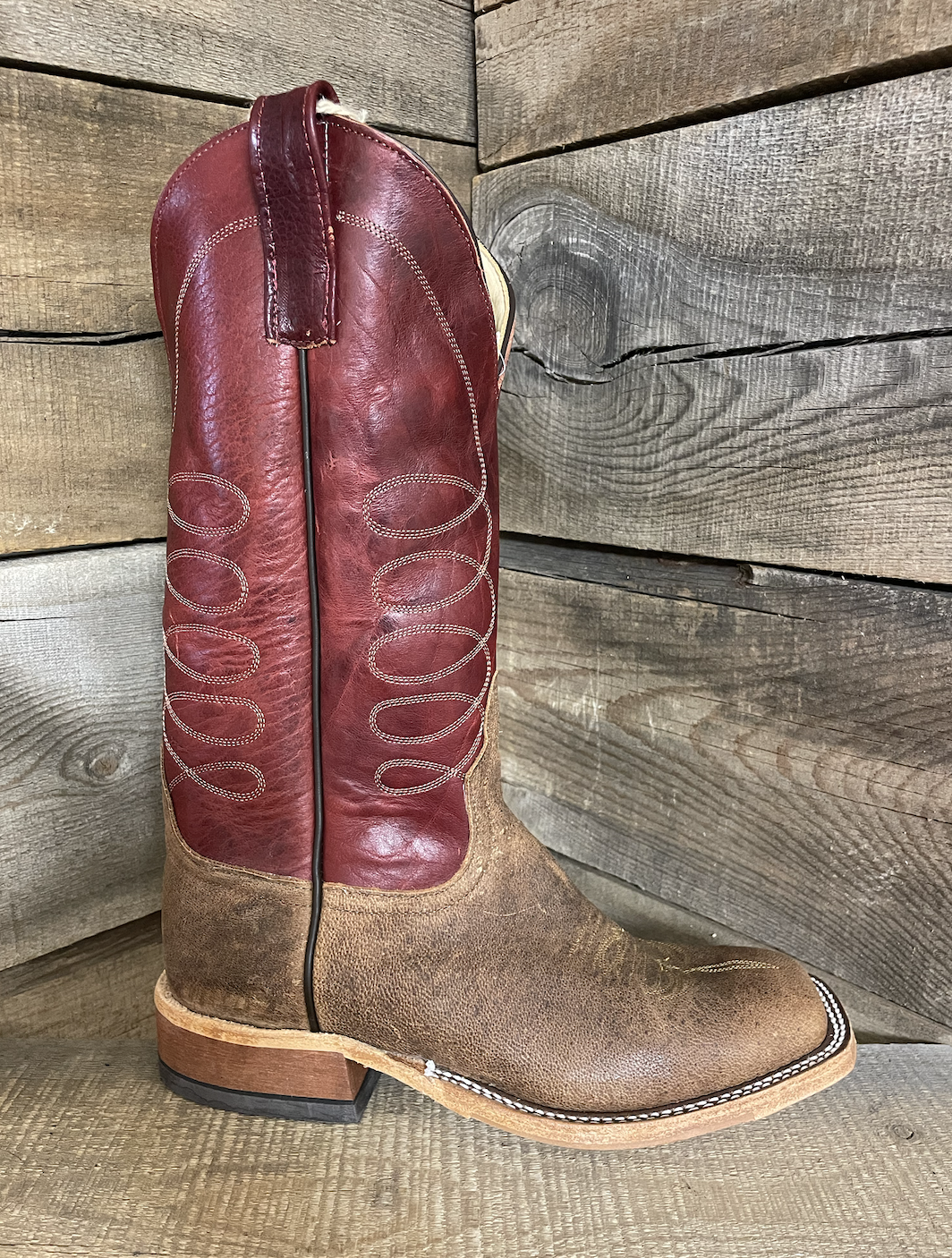 Anderson Bean Men's Camel Western Boot.